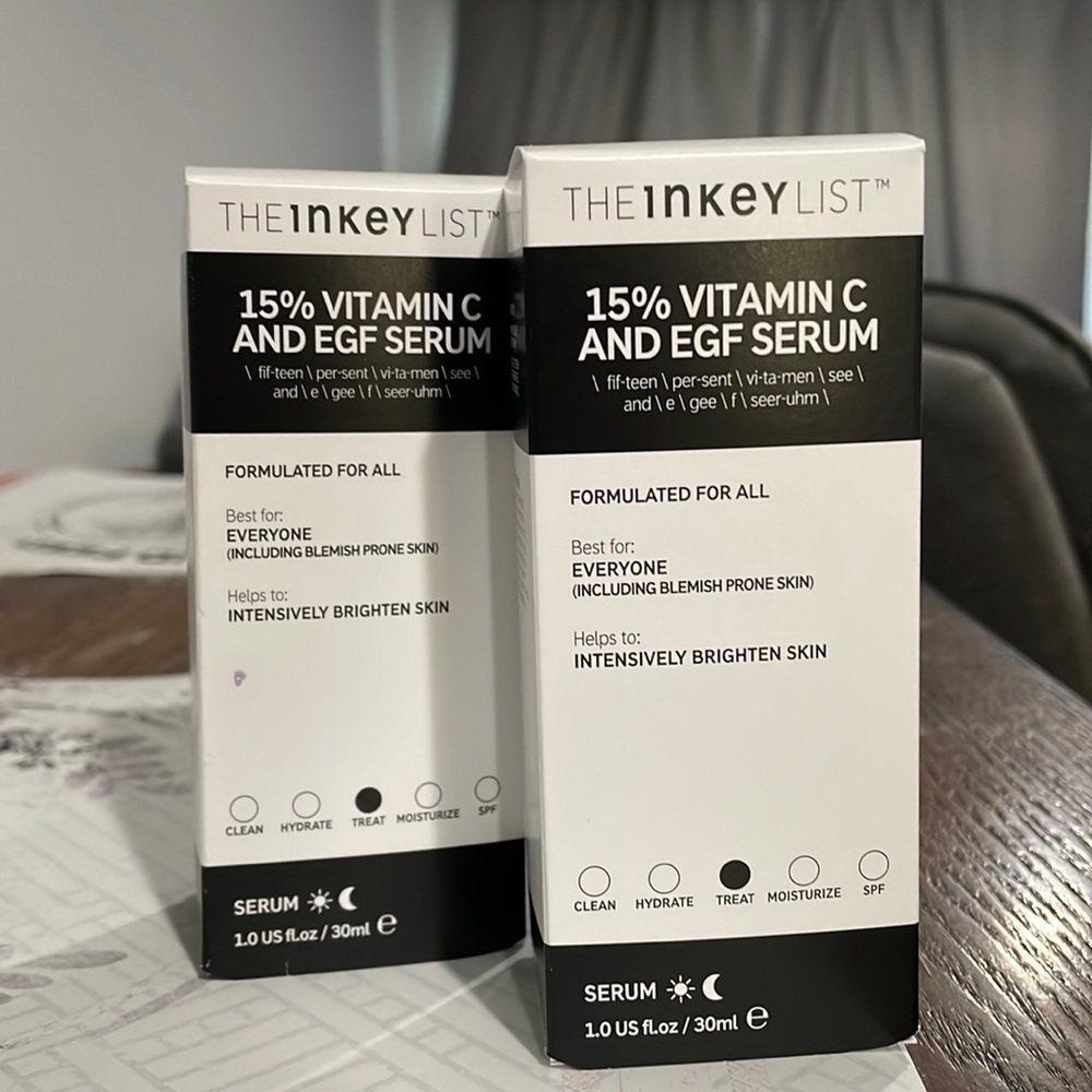 NEW the inkey list 15% Vitamin C and EGF Serum